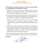 Portada resoluciones Coe 15 de mayo