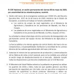 Portada resolución del COE nacional del 8 de mayo de 2020