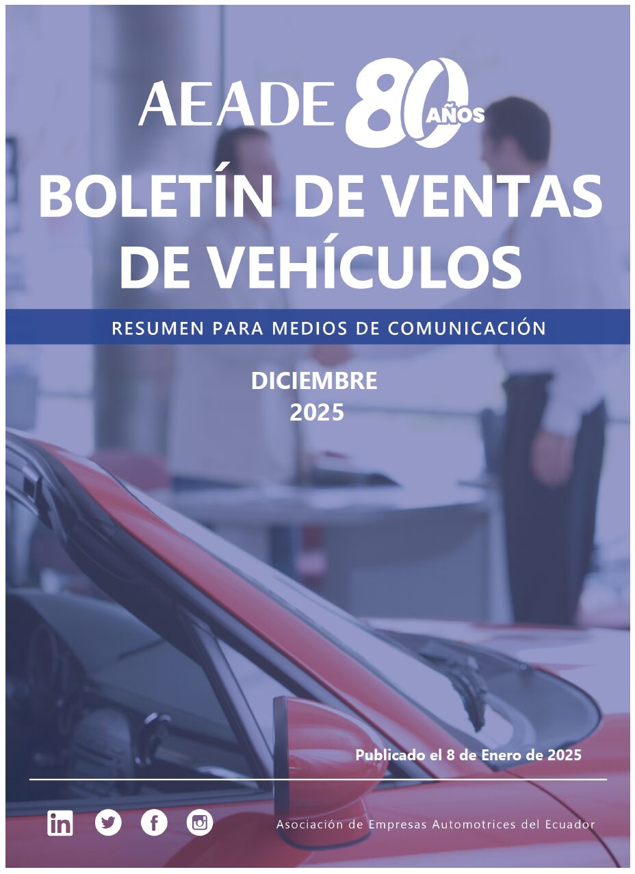 Boletín de ventas para prensa: ventas de vehículos – Diciembre 2025