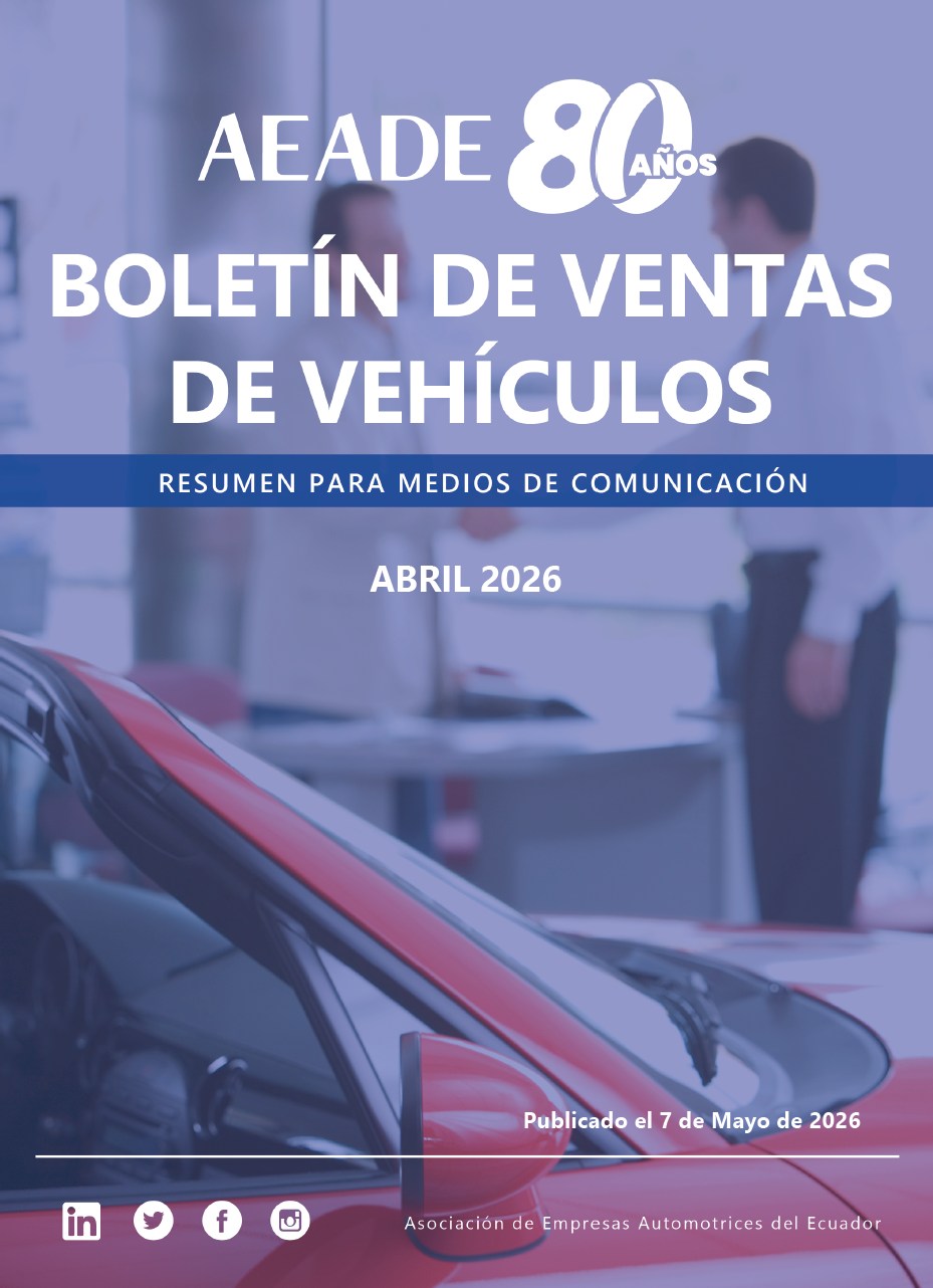 Boletín de ventas para prensa: ventas de vehículos – Abril 2026